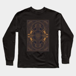 Steampunk Polyhedral D20 Dice Mechanical Tabletop RPG Long Sleeve T-Shirt